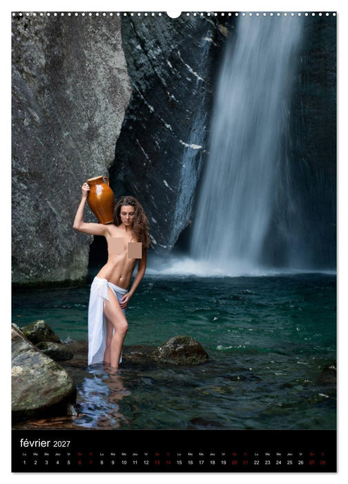 Chutes d'eau au Tessin (CALVENDO Calendrier supérieur 2027)