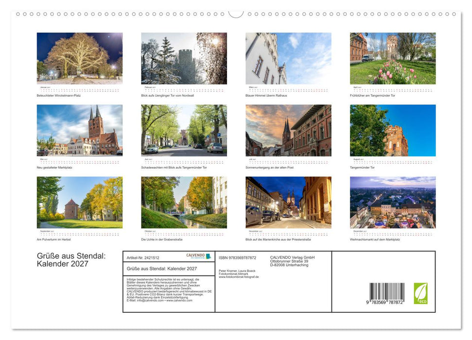 Grüße aus Stendal: Kalender 2027 (CALVENDO Premium Wandkalender 2027)