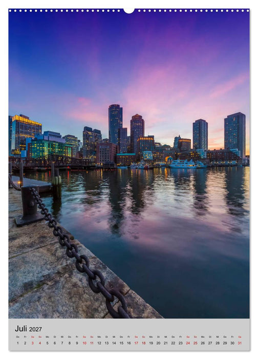 BOSTON Historie und urbane Idylle (CALVENDO Premium Wandkalender 2027)