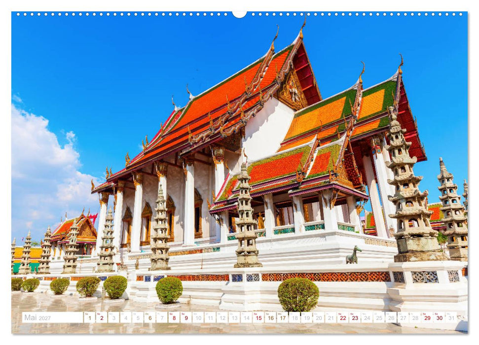 Bangkok - Thailands Hauptstadt in bunten Bildern (CALVENDO Premium Wandkalender 2027)