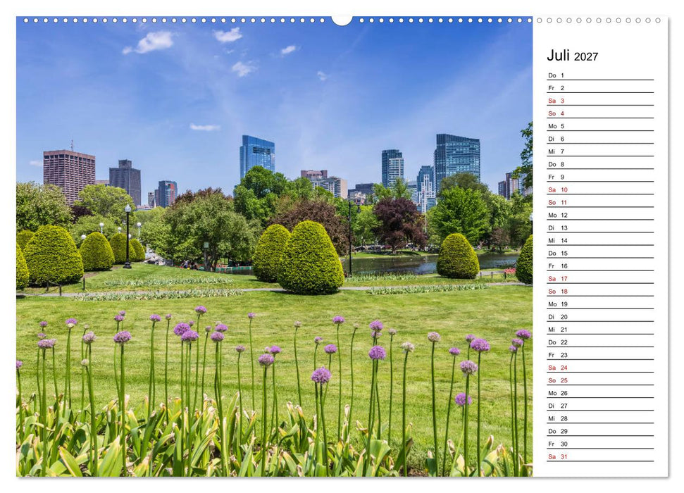 Stadtansichten aus Boston (CALVENDO Premium Wandkalender 2027)