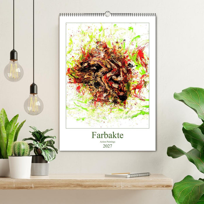 Farbakte - Action Paintings (CALVENDO Wandkalender 2027)