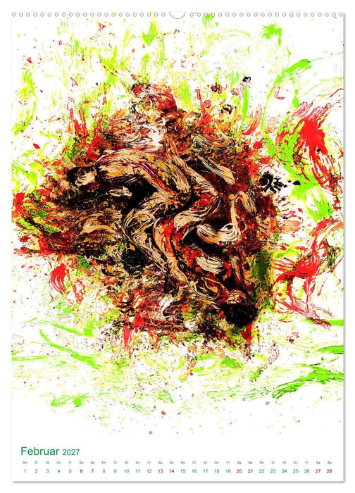 Farbakte - Action Paintings (CALVENDO Wandkalender 2027)