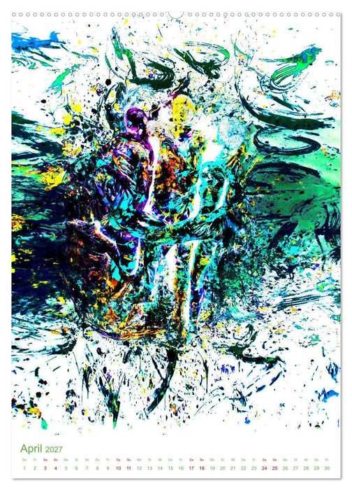 Farbakte - Action Paintings (CALVENDO Wandkalender 2027)