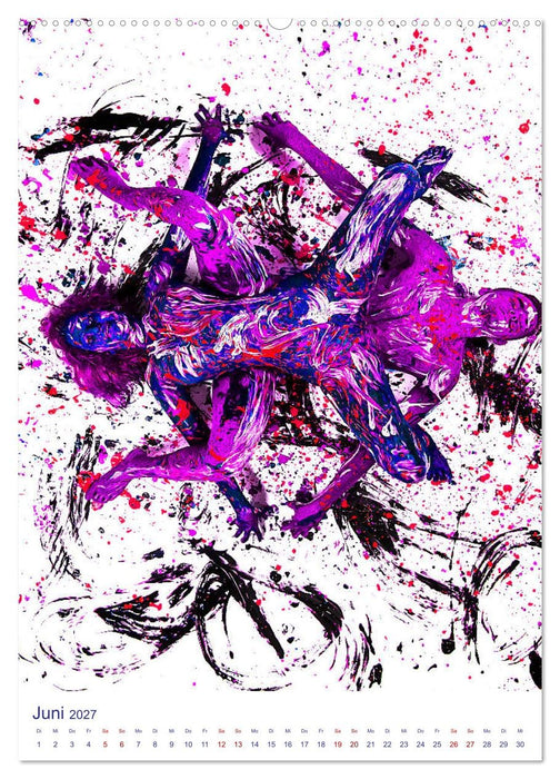 Farbakte - Action Paintings (CALVENDO Wandkalender 2027)