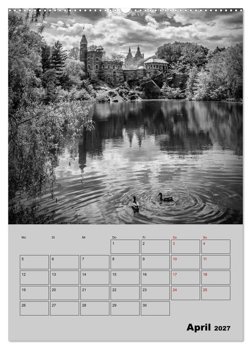 NEW YORK CITY Monochrome Stadtansichten (CALVENDO Premium Wandkalender 2027)