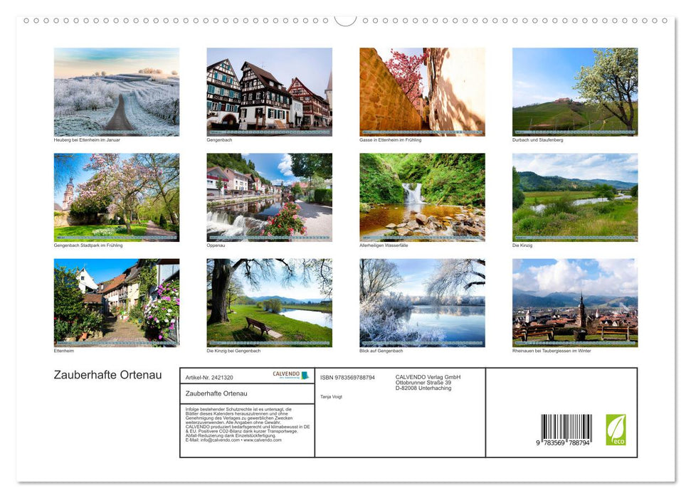 Zauberhafte Ortenau (CALVENDO Premium Wandkalender 2027)