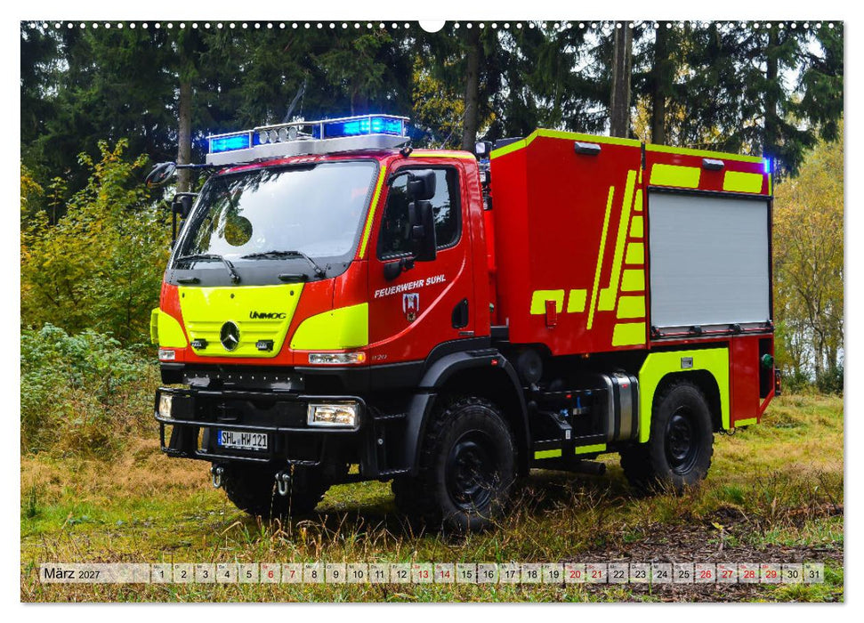 Feuerwehrfahrzeuge (CALVENDO Wandkalender 2027)