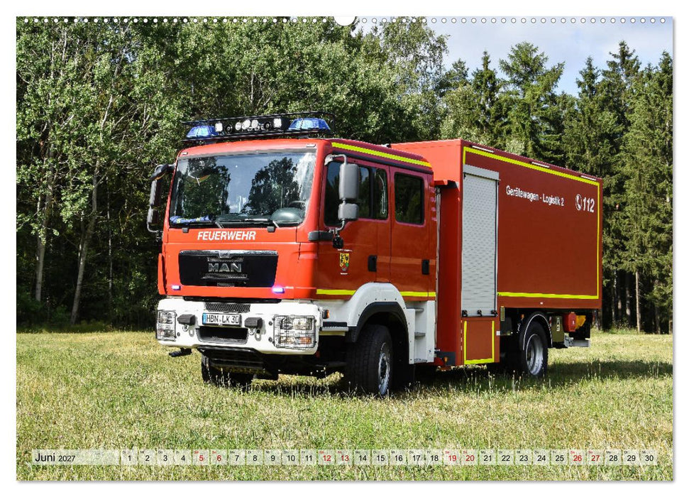 Feuerwehrfahrzeuge (CALVENDO Wandkalender 2027)