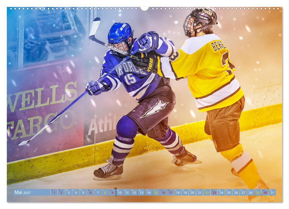 Eishockey - Fight (CALVENDO Premium Wandkalender 2027)