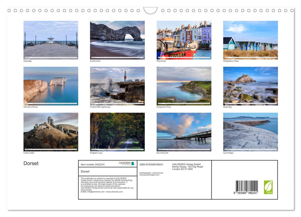 Dorset (CALVENDO Monthly Calendar 2027)