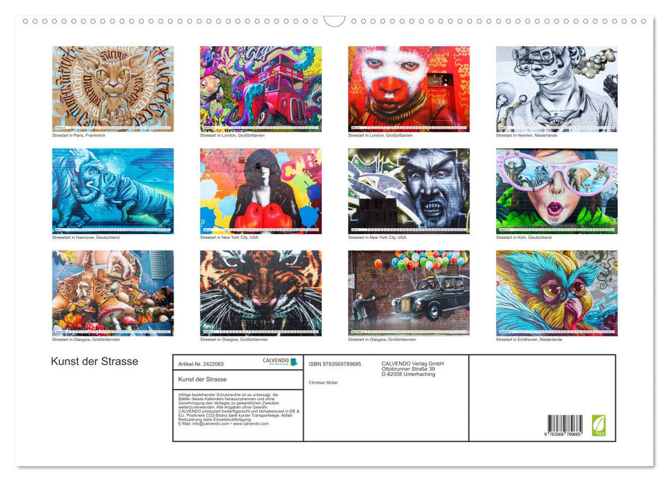 Kunst der Strasse (CALVENDO Wandkalender 2027)