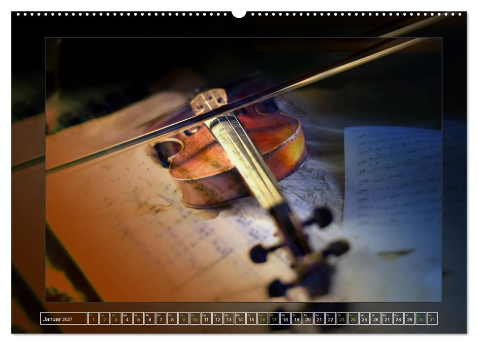 Instrumententräume - Die Geige (CALVENDO Wandkalender 2027)