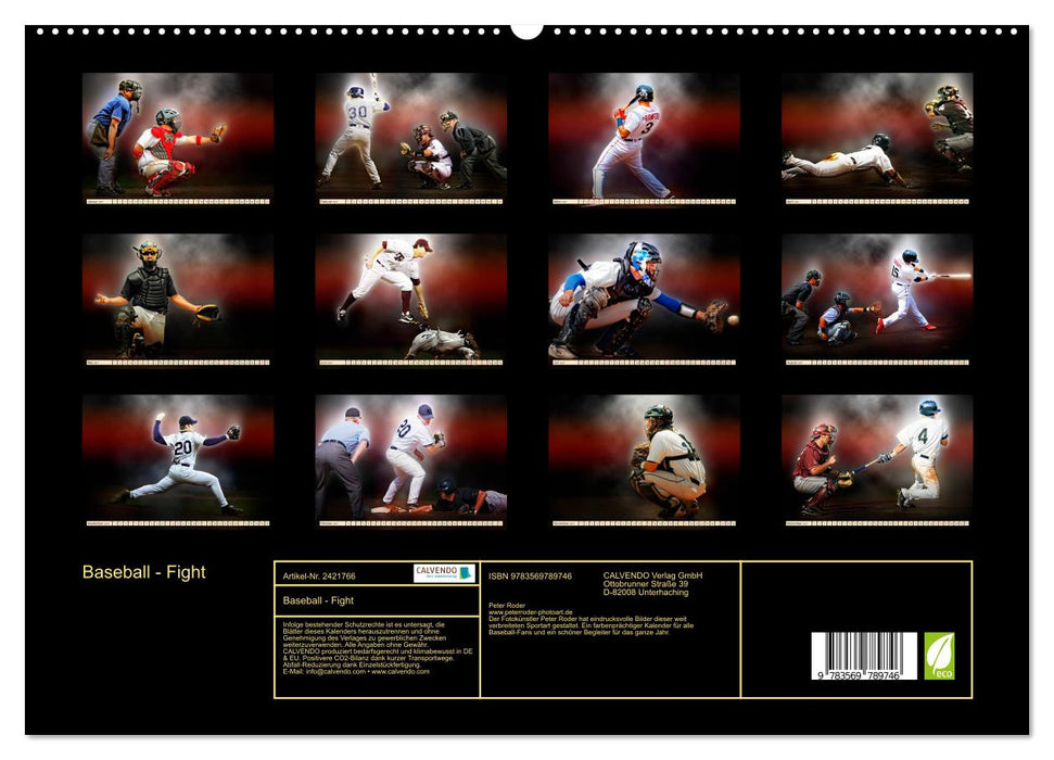 Baseball - Fight (CALVENDO Premium Wandkalender 2027)