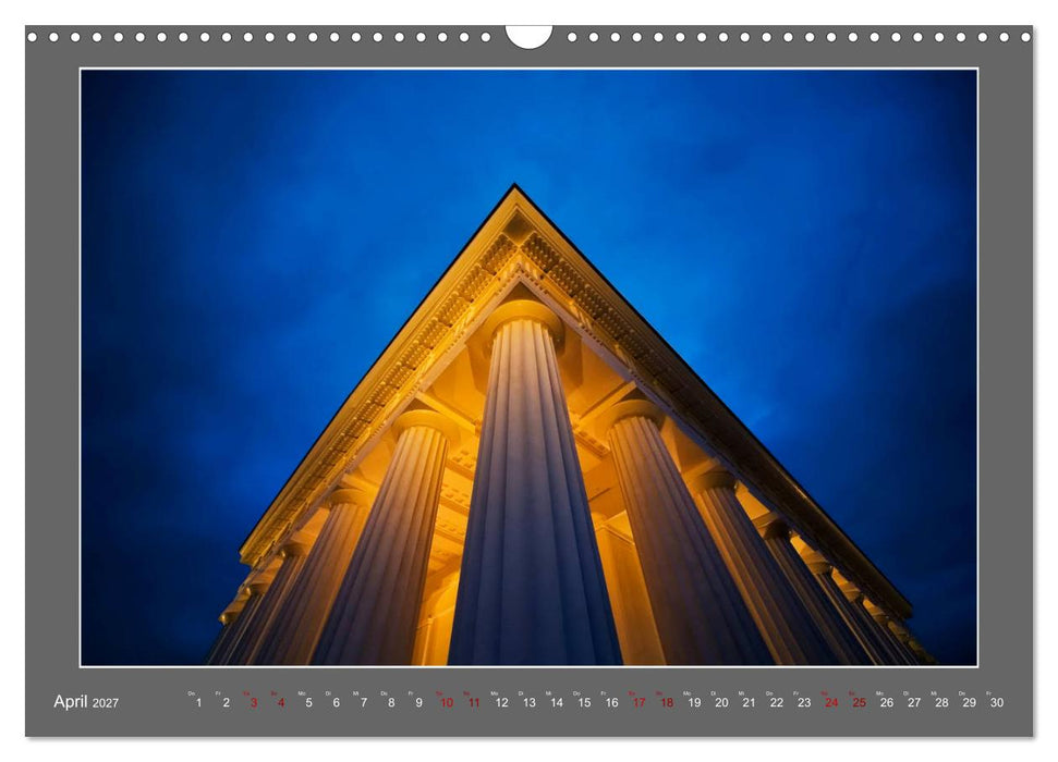 Großstadtabend - Die blaue Stunde in Wien (CALVENDO Wandkalender 2027)