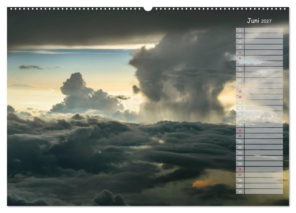 Colours of Flight - Stimmungen über den Wolken (CALVENDO Wandkalender 2027)