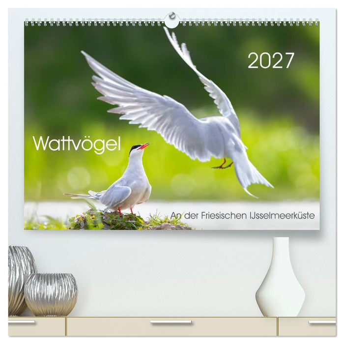 Wattvögel an der Friesischen IJsselmeerküste (CALVENDO Premium Wandkalender 2027)