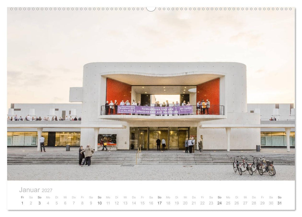 Darmstadt – Gärten, Kunst, Architektur (CALVENDO Wandkalender 2027)