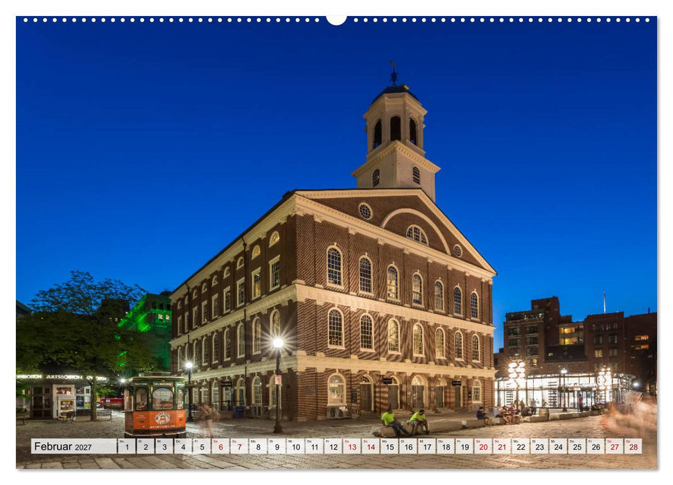 Stadtansichten aus Boston (CALVENDO Premium Wandkalender 2027)