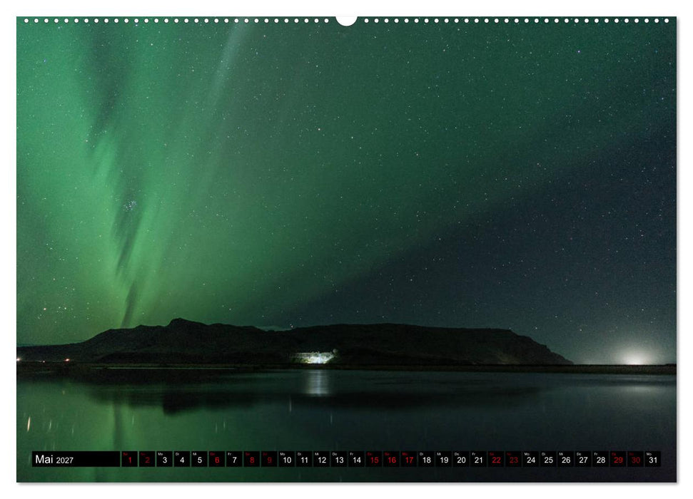 Aurora borealis - Magische Polarlichtnächte in Island und Norwegen (CALVENDO Premium Wandkalender 2027)