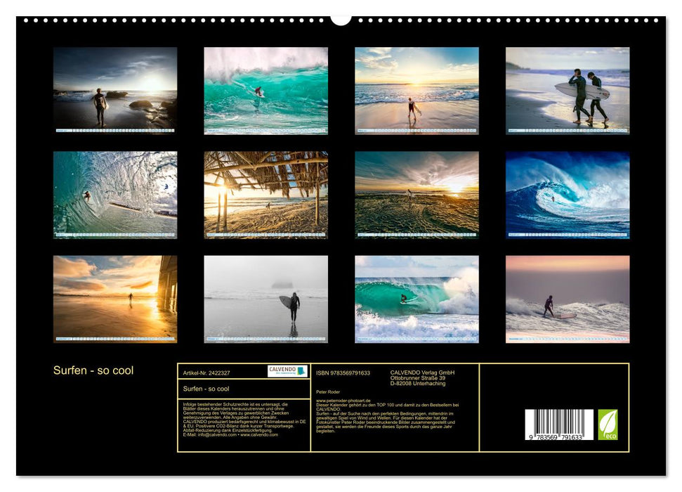 Surfen - so cool (CALVENDO Premium Wandkalender 2027)