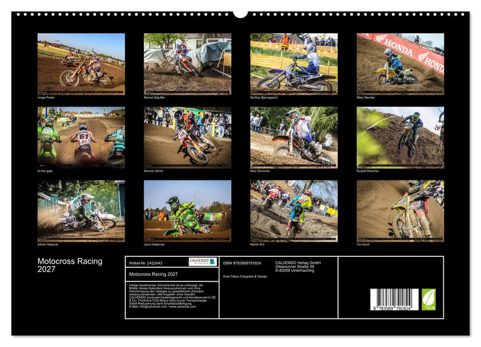 Motocross Racing 2027 (CALVENDO Premium Wandkalender 2027)