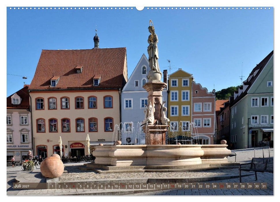 Landsberg am Lech - Die liebenswerte und romantische Stadt am Fluss (CALVENDO Premium Wandkalender 2027)