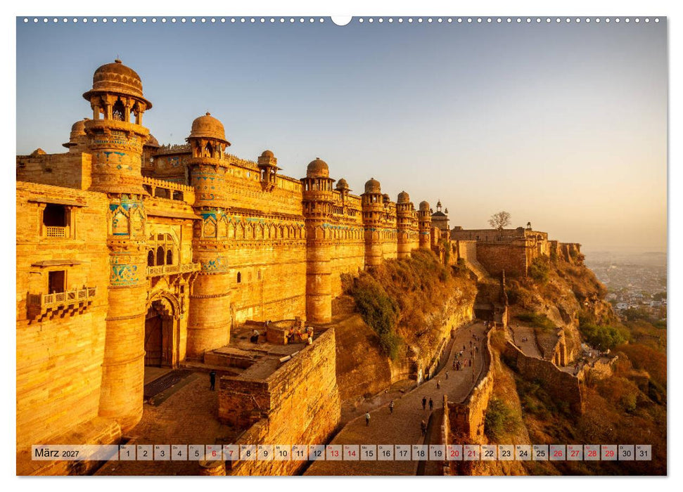 Indien: Tempel, Paläste und Grabmäler (CALVENDO Wandkalender 2027)