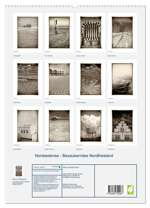 Nordseebrise - Bezauberndes Nordfriesland (CALVENDO Premium Wandkalender 2027)