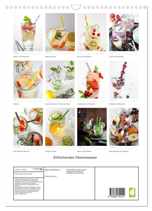 Erfrischendes Vitaminwasser (CALVENDO Wandkalender 2027)
