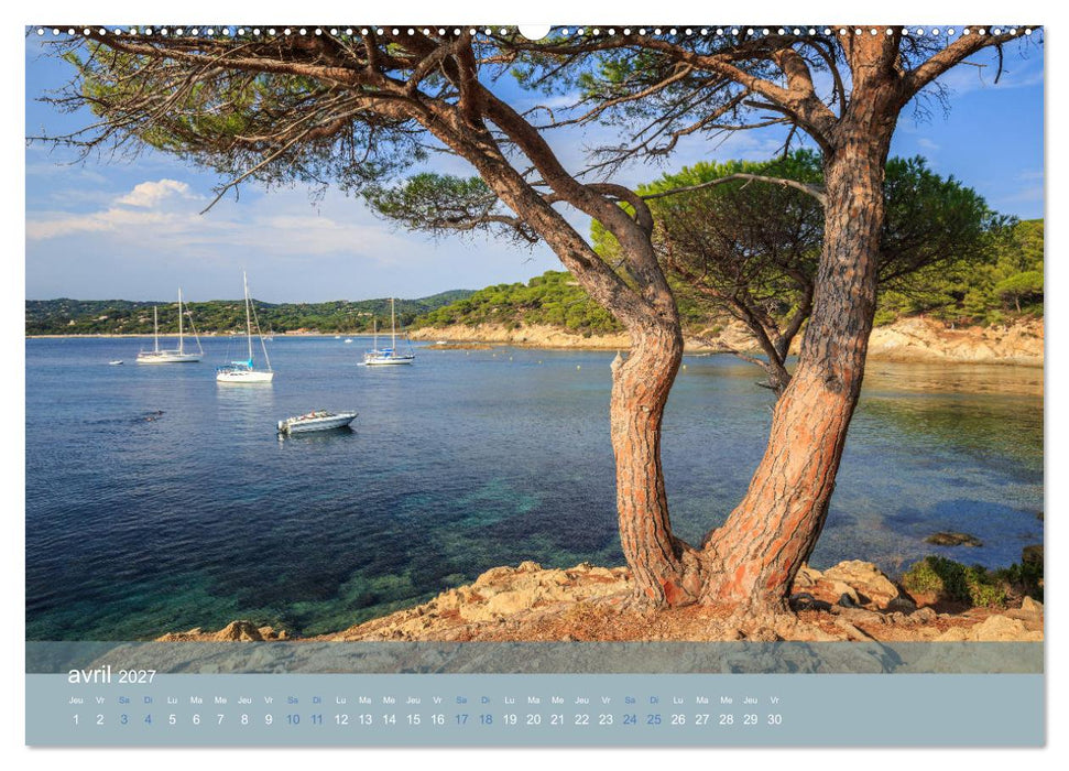 Littoral de la Côte d'Azur (CALVENDO Calendrier supérieur 2027)