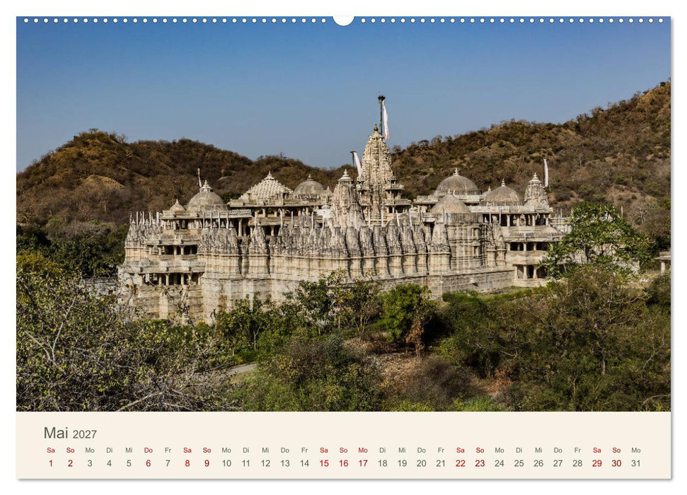 Rajasthan - Architektur im Land der Könige (CALVENDO Premium Wandkalender 2027)