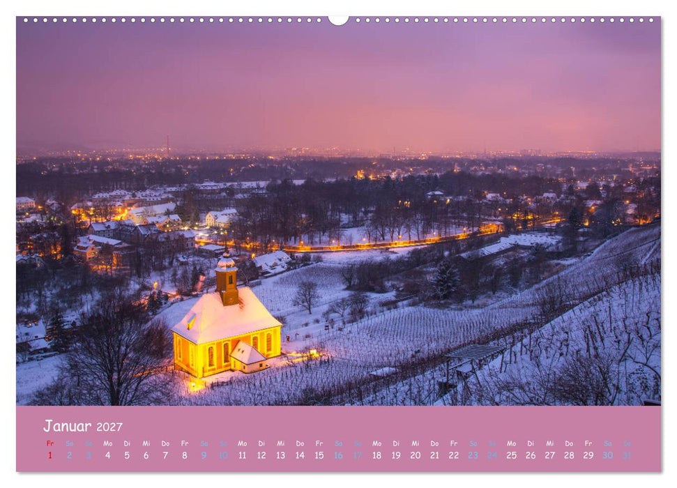 Elbflorenz - Dresden und Umgebung (CALVENDO Premium Wandkalender 2027)