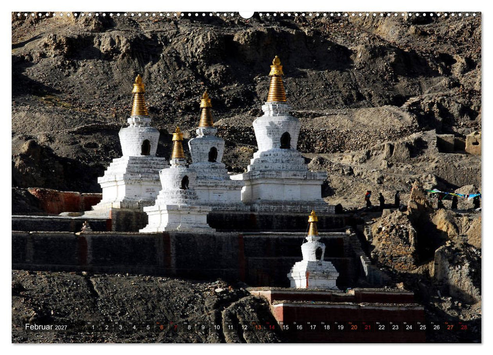 Stupas – Buddhistische Sakralbauten 2027 (CALVENDO Premium Wandkalender 2027)
