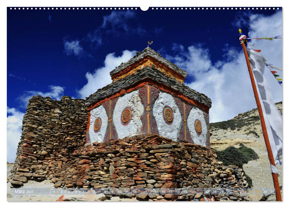 Stupas – Buddhistische Sakralbauten 2027 (CALVENDO Premium Wandkalender 2027)
