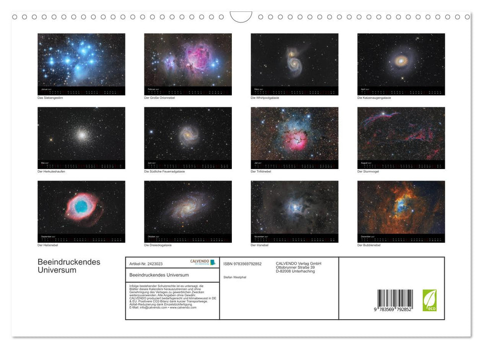 Beeindruckendes Universum (CALVENDO Wandkalender 2027)