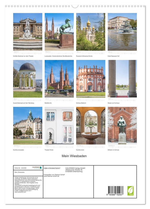 Mein Wiesbaden (CALVENDO Premium Wandkalender 2027)