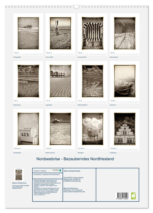 Nordseebrise - Bezauberndes Nordfriesland (CALVENDO Wandkalender 2027)