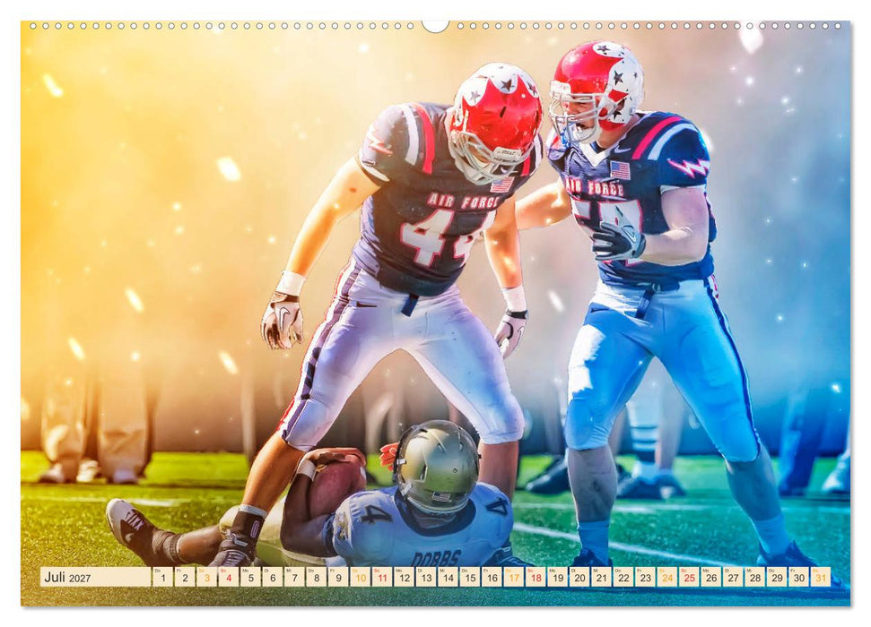 American Football - Fight (CALVENDO Premium Wandkalender 2027)