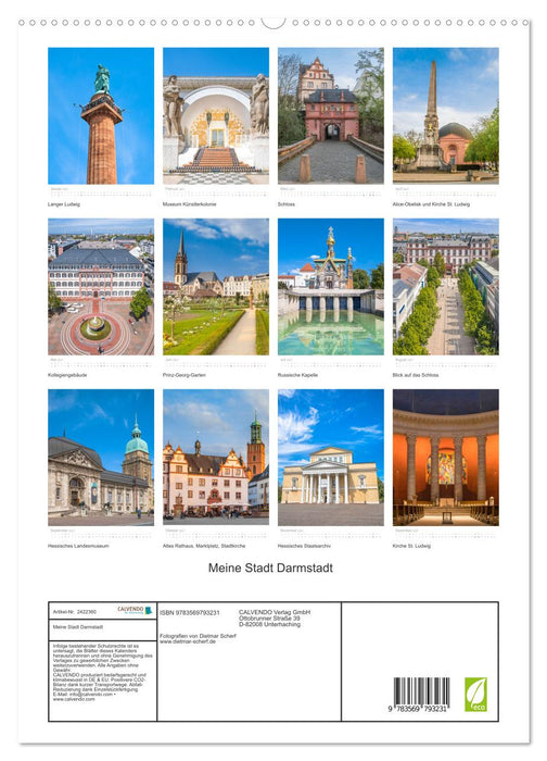 Meine Stadt Darmstadt (CALVENDO Premium Wandkalender 2027)