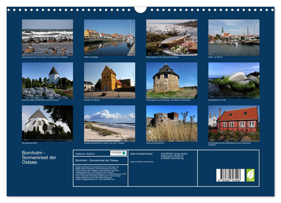 Bornholm - Sonneninsel der Ostsee (CALVENDO Wandkalender 2027)
