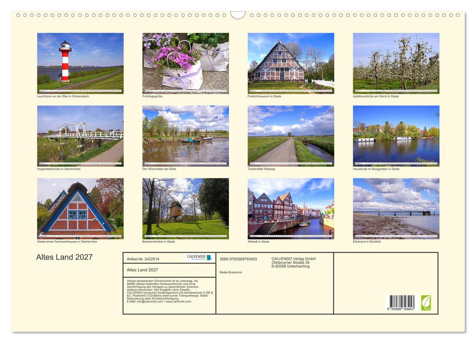 Altes Land 2027 (CALVENDO Wandkalender 2027)