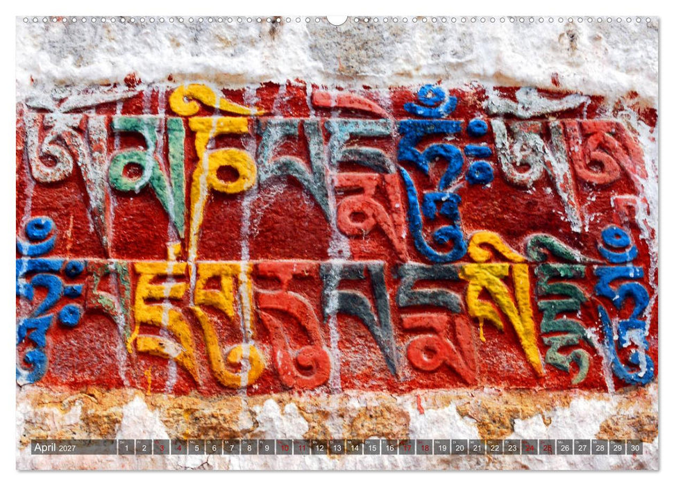 Om Mani Padme Hum – Mantra des Chenrezig (CALVENDO Premium Wandkalender 2027)