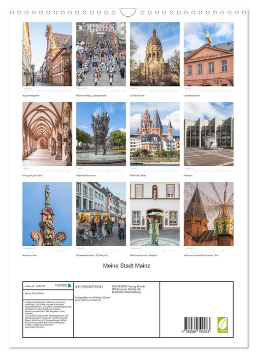 Meine Stadt Mainz (CALVENDO Wandkalender 2027)