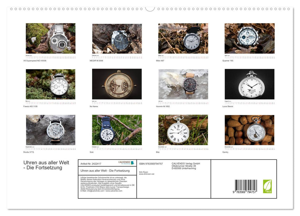 Uhren aus aller Welt - Die Fortsetzung (CALVENDO Premium Wandkalender 2027)