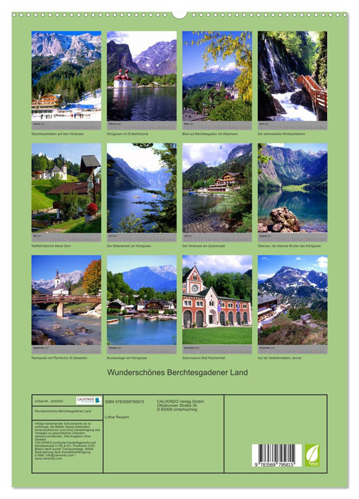 Wunderschönes Berchtesgadener Land (CALVENDO Premium Wandkalender 2027)