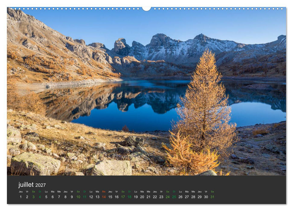 Lacs de montagne. Miroir des cimes (CALVENDO Calendrier supérieur 2027)