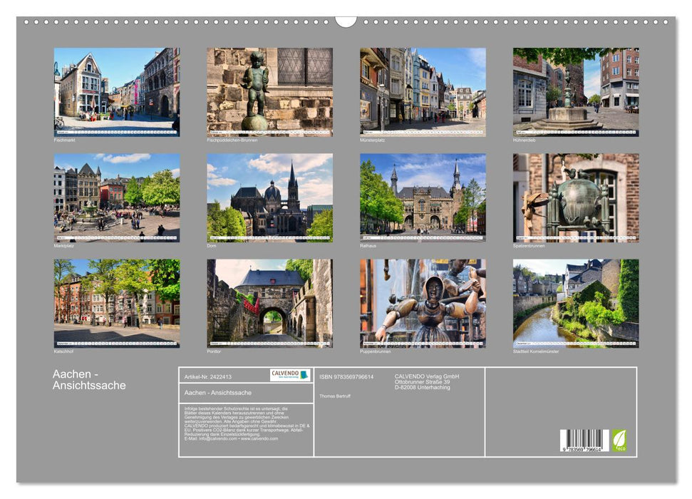 Aachen - Ansichtssache (CALVENDO Wandkalender 2027)