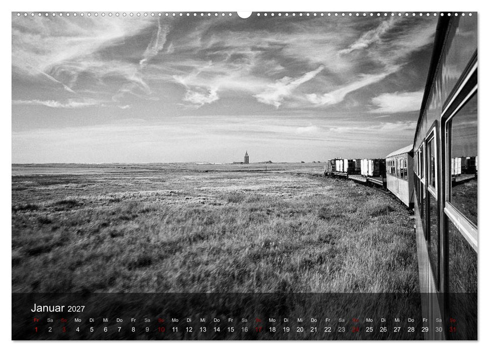 Wangerooge Noir (CALVENDO Wandkalender 2027)