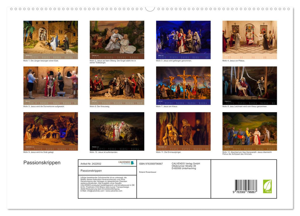 Passionskrippen (CALVENDO Premium Wandkalender 2027)